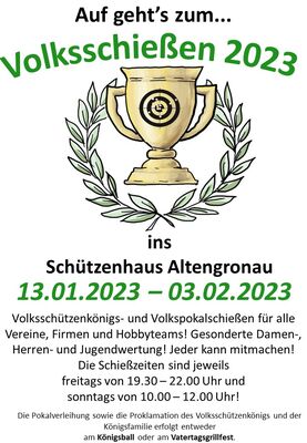 2023_01 Volksschießen Schützenverein Altengronau